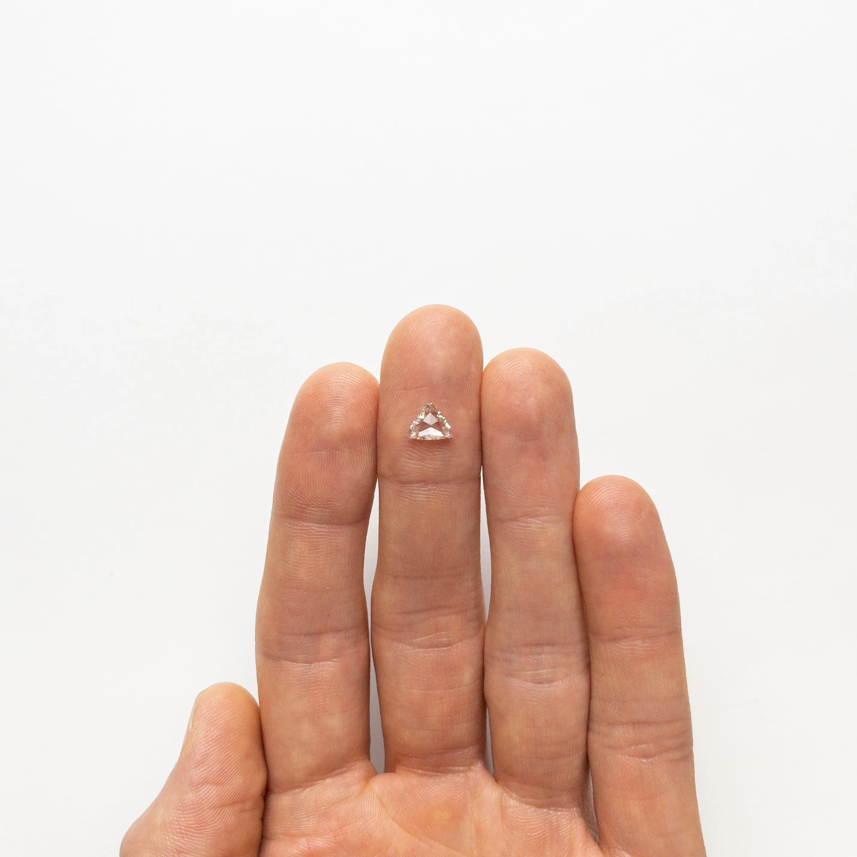 0.61ct 6.08x7.52x1.95mm VS1 F Trillion Rosecut  21350-01