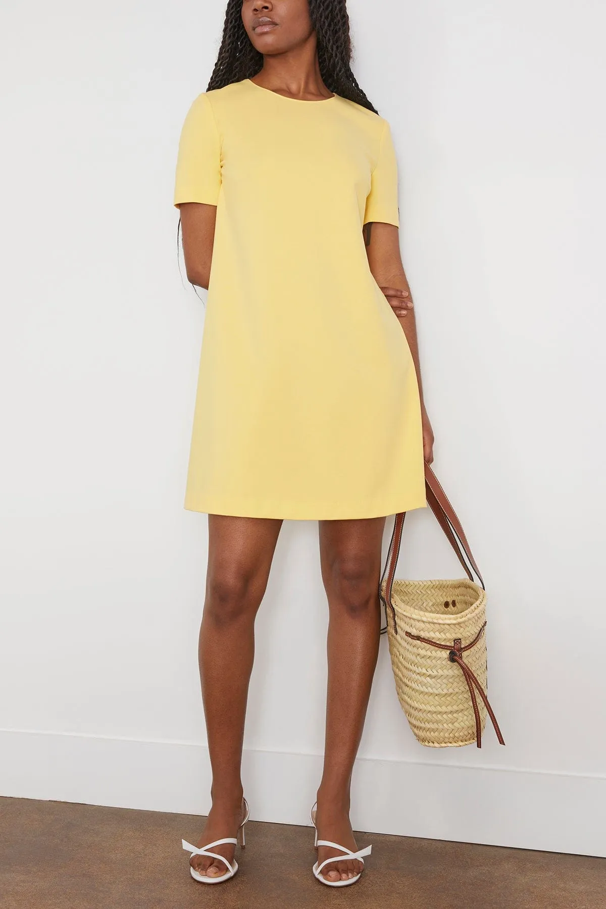 A Line Dress in Mimosa