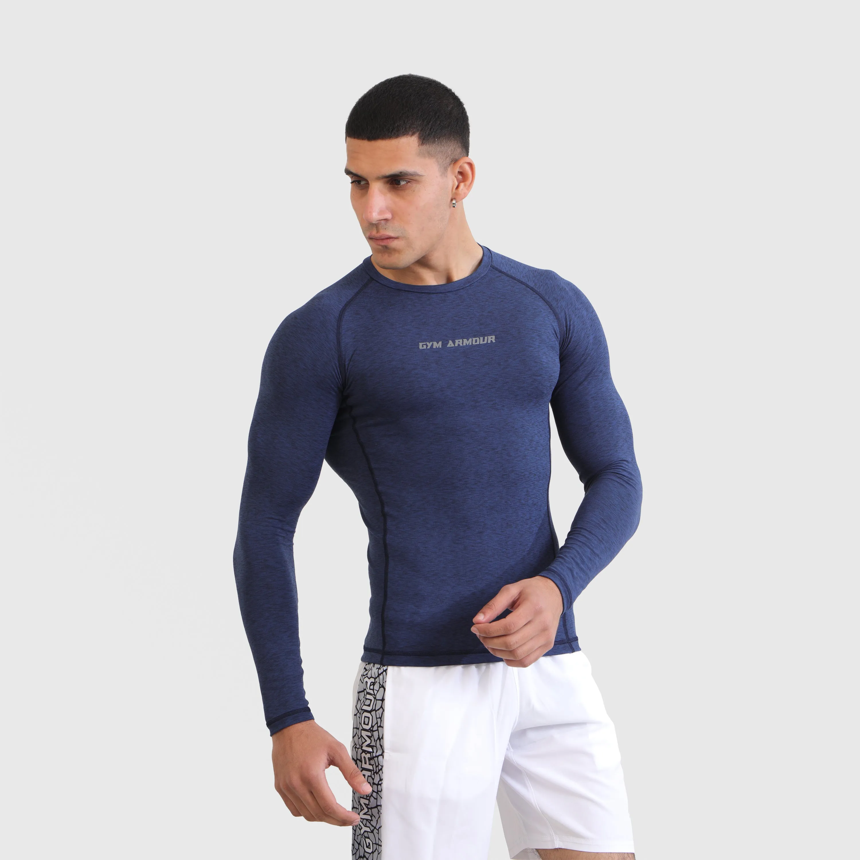 Armour Compression LongSleeves Tee (MLNG-Navy)