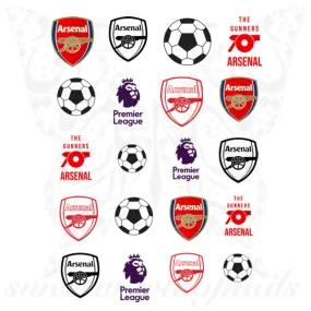 Arsenal F.C. Nail Art Premier League Nail Water Decals