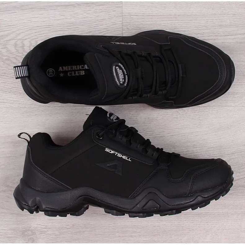 Black American Club waterproof trekking shoes