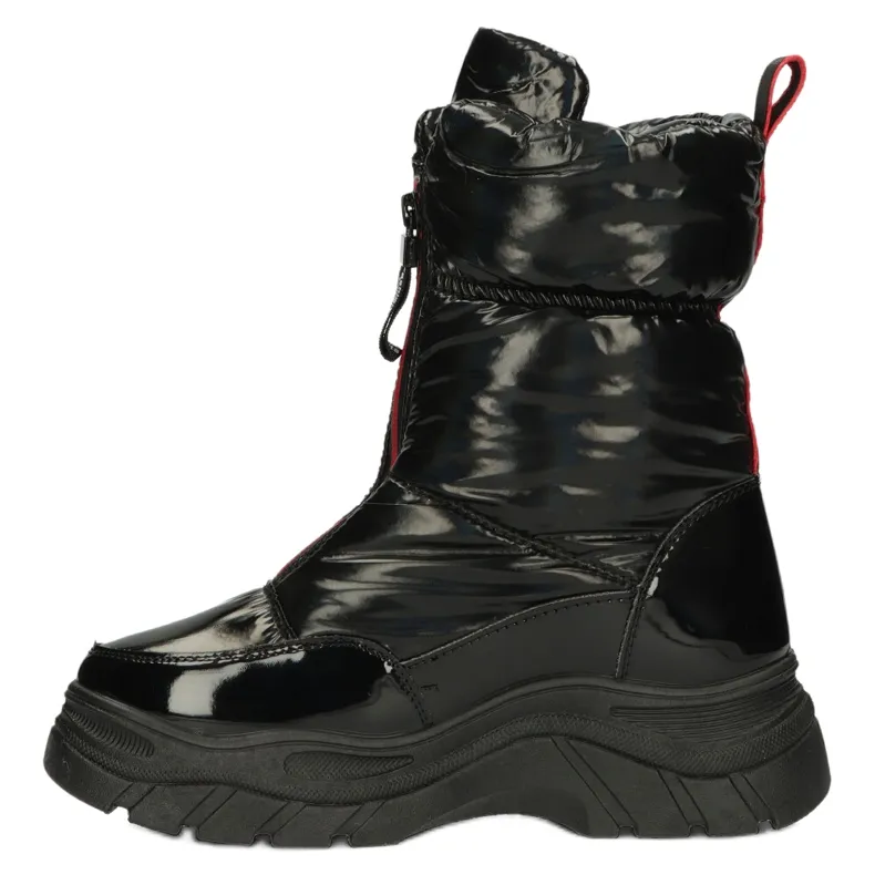 Black Snow Boots On Zipper Filippo DBT4236