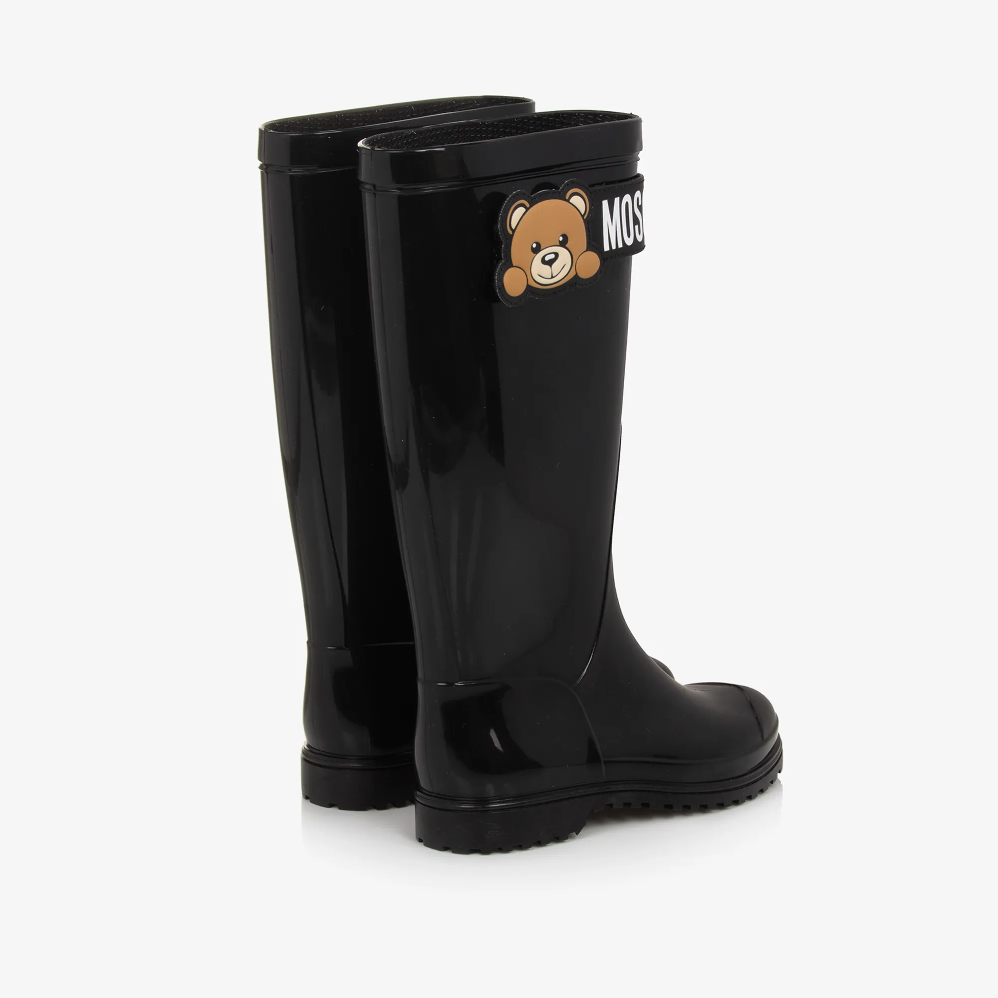 Black Teddy Bear Rain Boots