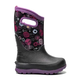 Bogs Kids Neo-Classic Garden Party Insulated Boots - Black Multi