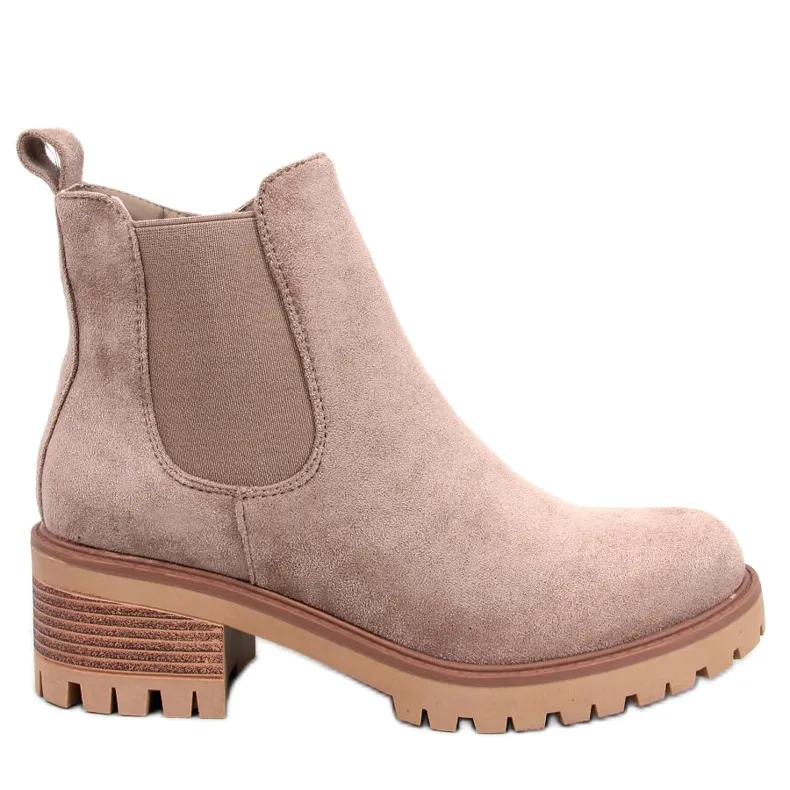 Bria Khaki Chelsea boots beige