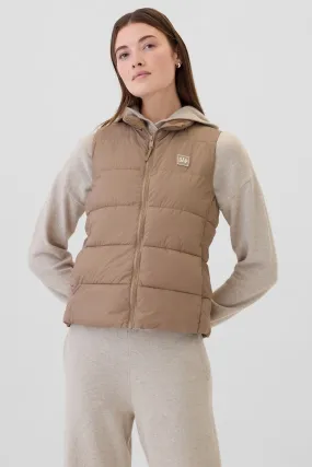 Brown ColdControl Puffer Vest Jackets