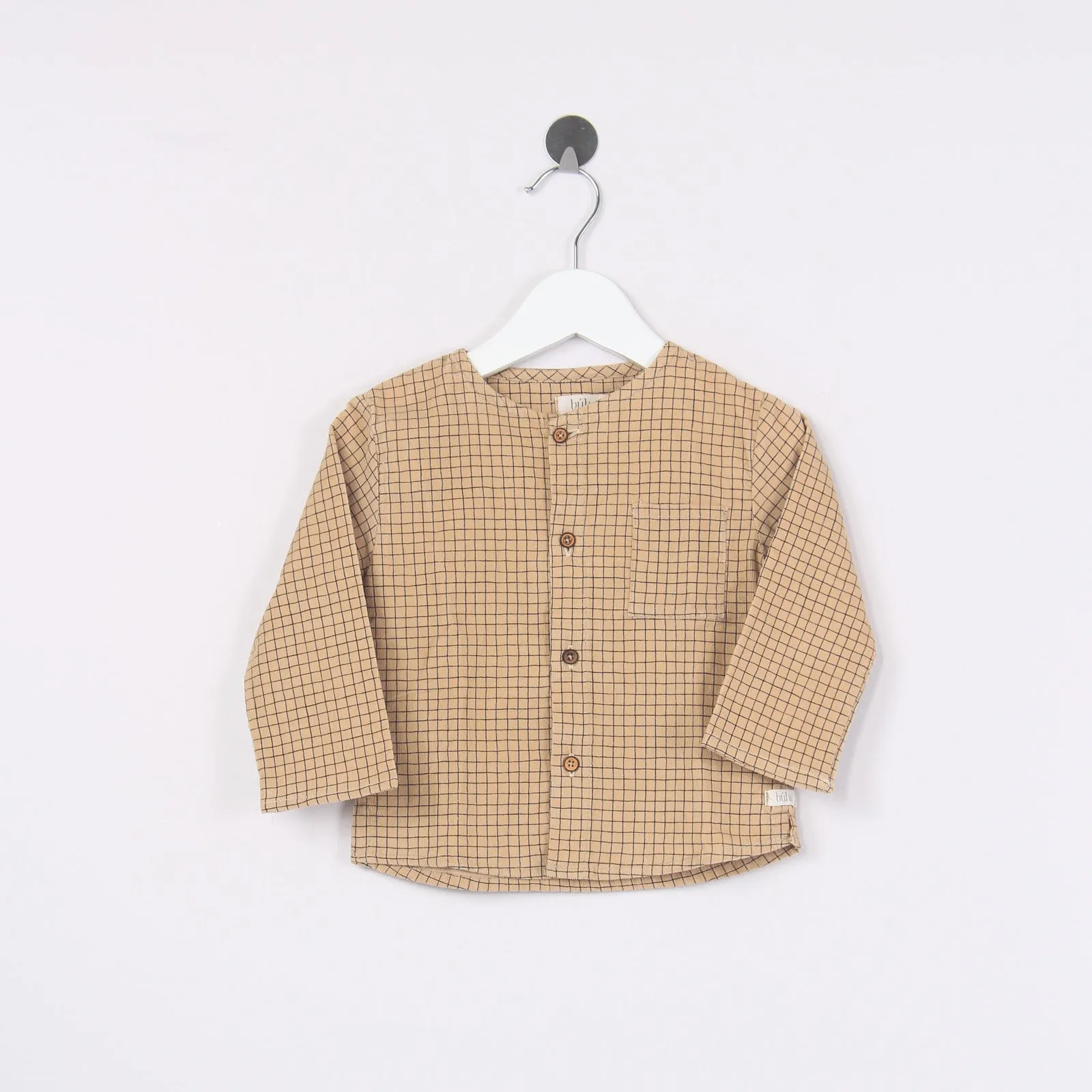 Camicia Check Wheat