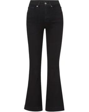 Carson High Rise Ankle Flare Jean in Onyx