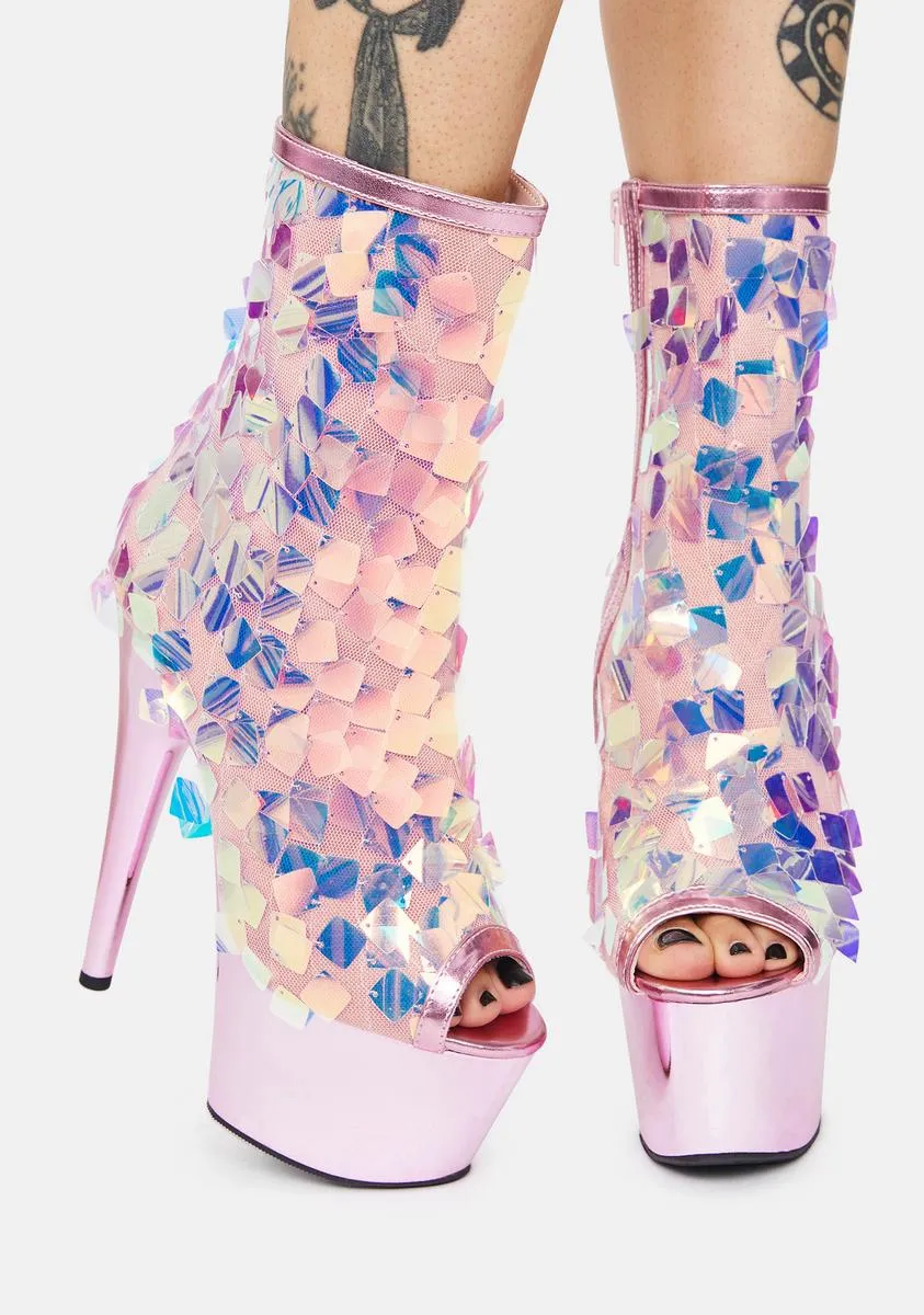 Celebration Time Platform Ankle Boots-