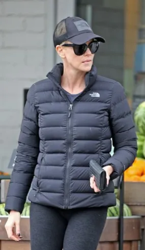 Charlize Theron Black Puffer Jacket - The Puffer Jackets