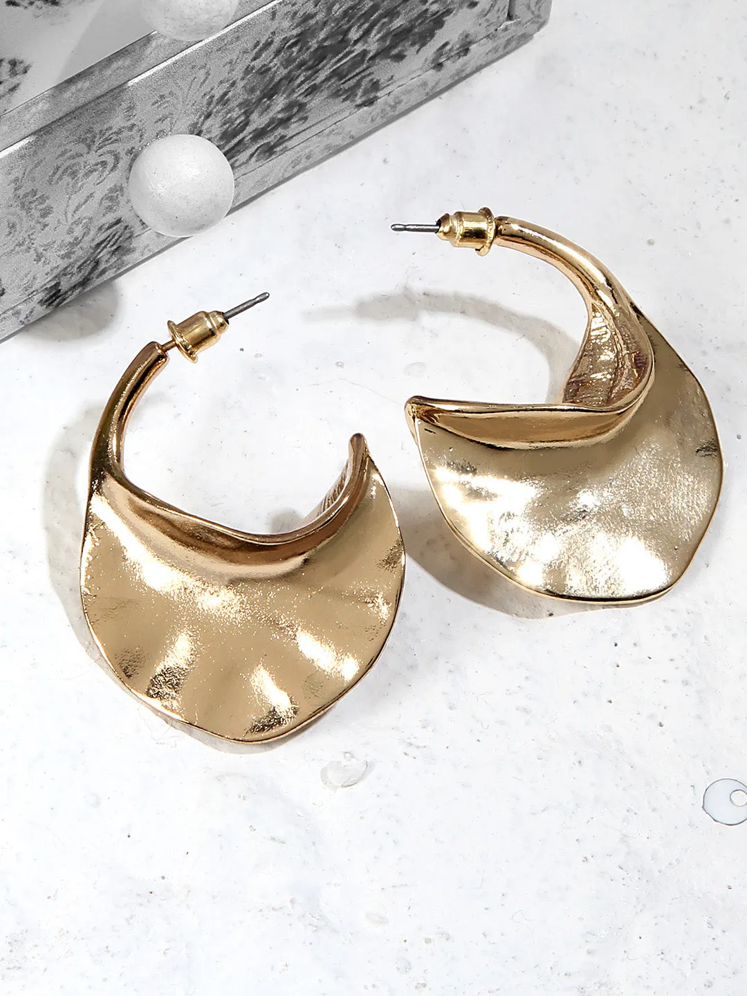 Crescent Statement Hoops