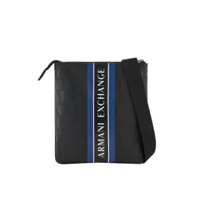 CROSSBODY FLAT LETTERING ALL OVER Man Black Ultra Marine 