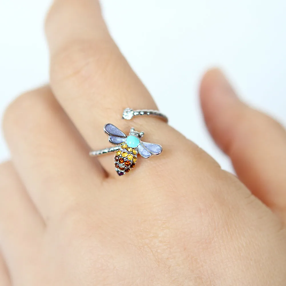 CZ  Honeybee  Ring
