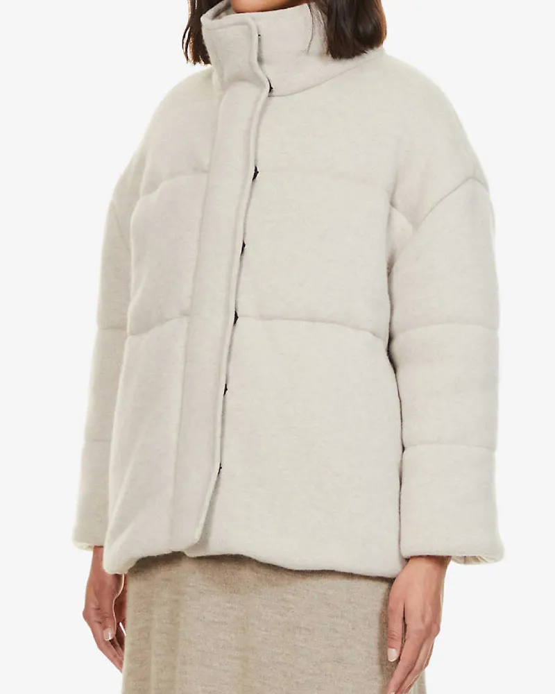 Dillon Padded Organic Cashmere Jacket - The Puffer jackets