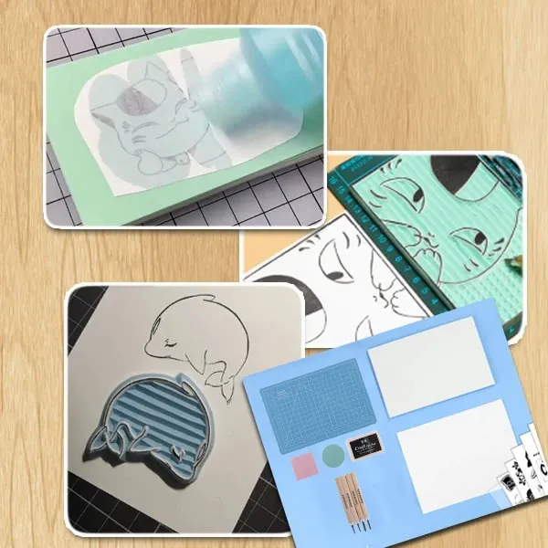 DIY Rubber Stamp Template Carving Kit