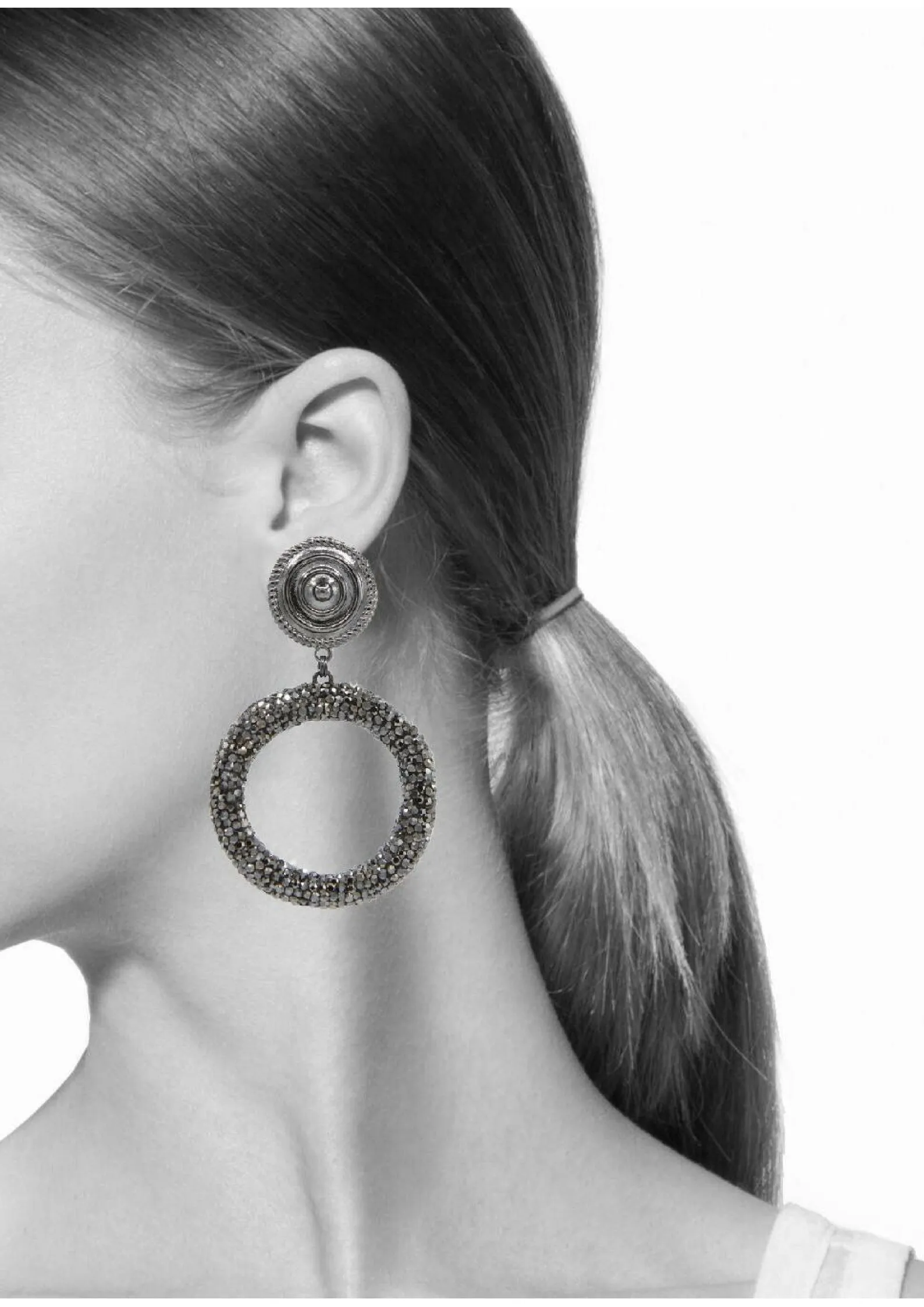 Dolly Pavé Clip Earrings