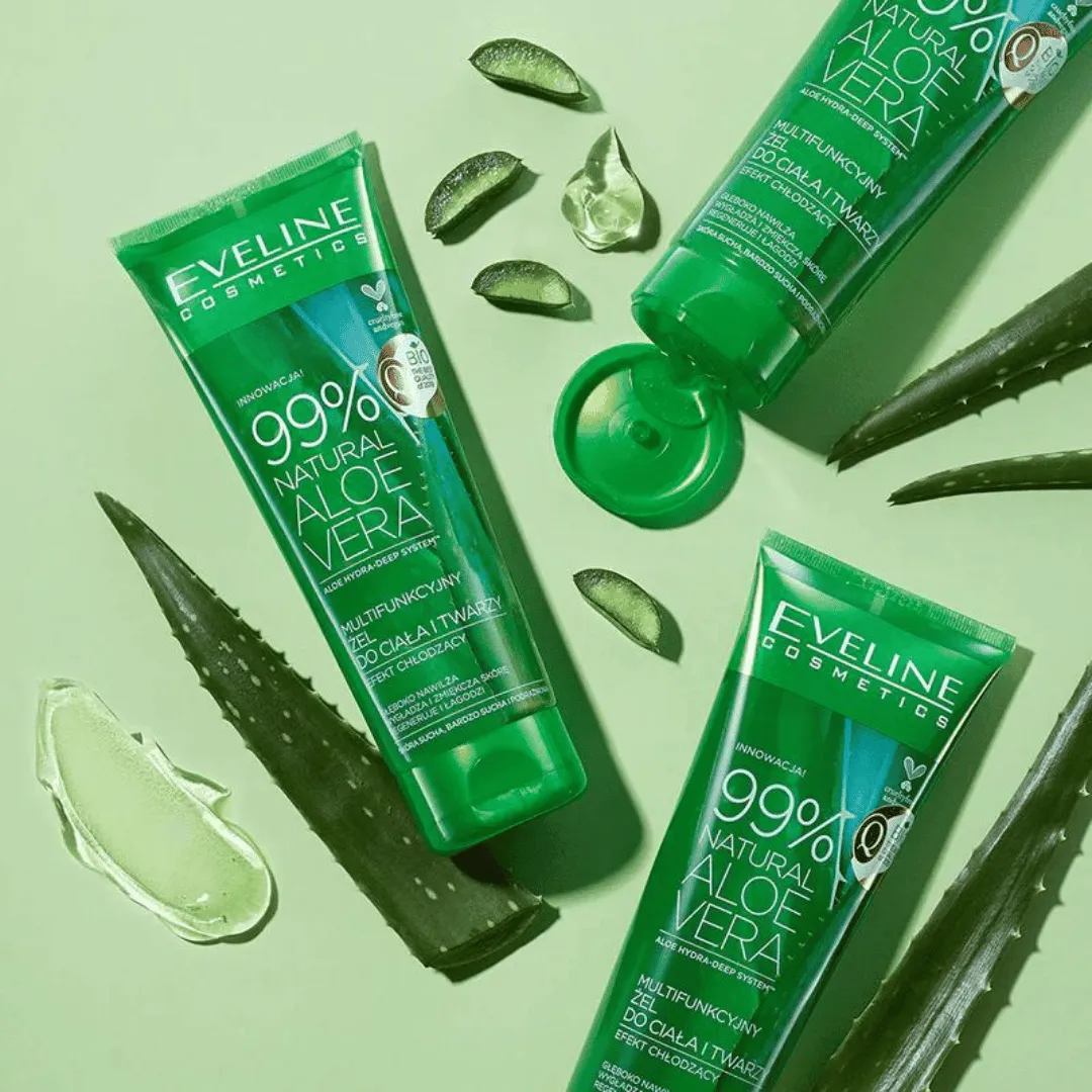EVELINE COSMETICS Gel Corps & Visage Aloe Vera & Huile Pure d'Arbre à Thé 250 ml