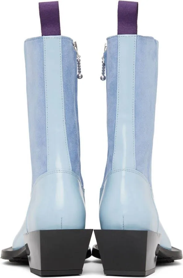 Eytys Blue Luciano Ankle Boots