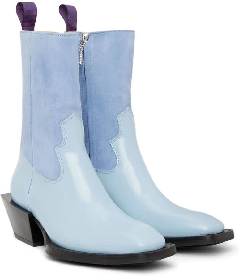 Eytys Blue Luciano Ankle Boots