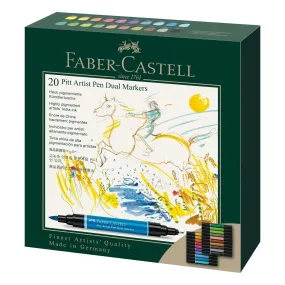 Faber-Castell Pitt Artist Pen Dual Marker Assorted Set of 20