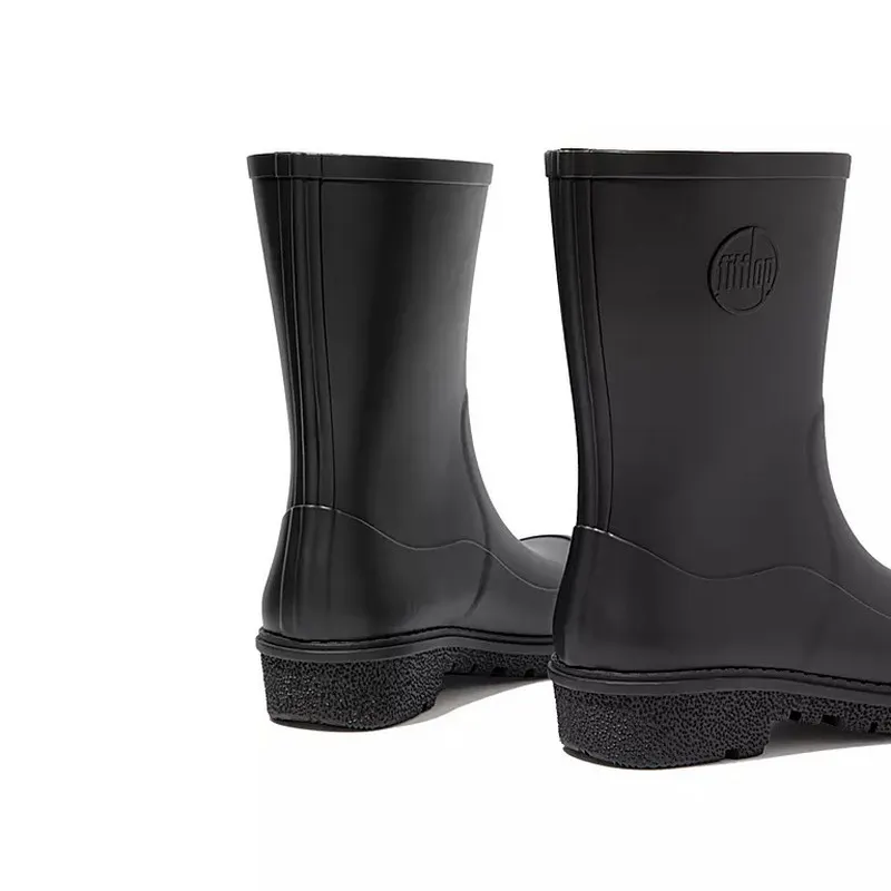 Fitflop Women's Wonderwelly short Rubber Boots Black