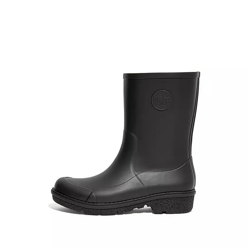 Fitflop Women's Wonderwelly short Rubber Boots Black