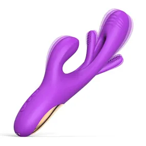 Flapping Vibrator Dildo for Women: G Spot Rabbit Vibrator with 7 Vibration 7 Flapping Modes, Waterproof Clitoralis Vibrator for 