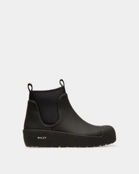 Gadey Leather And Rubber Boots In Black