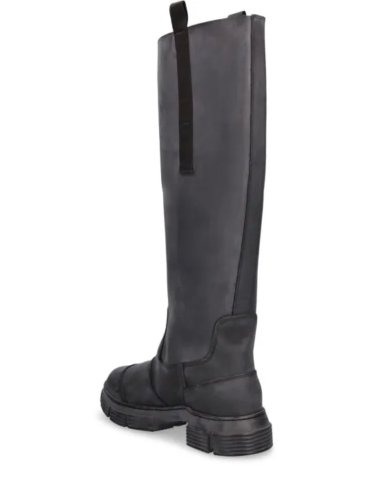 GANNI   45mm Tall rubber rain boots 