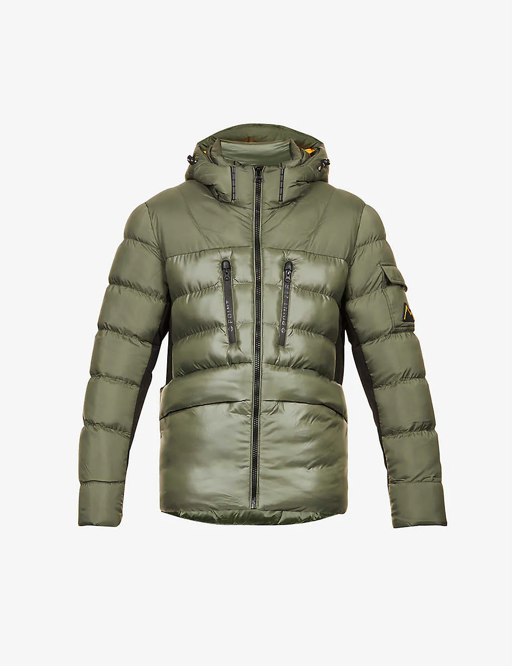 Green Quilted Shell Down Jacket - The Puffer jackets