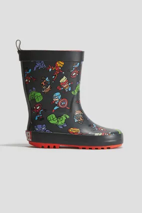 H&M Printed Rubber Boots