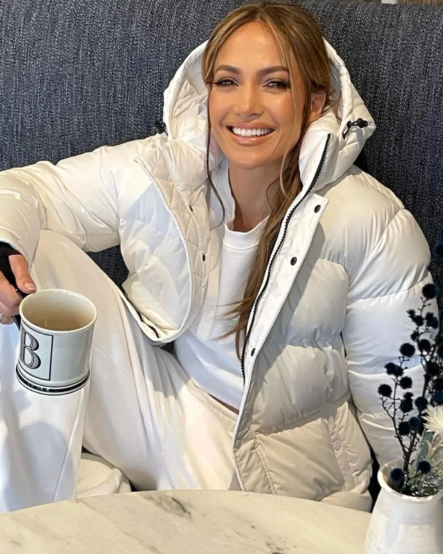 Jennifer Lopez White Puffer Jacket - The Puffer Jackets