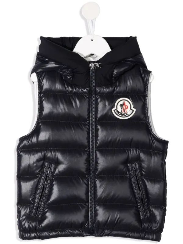 Kids Black Padded Puffer Vest - The Puffer Jackets