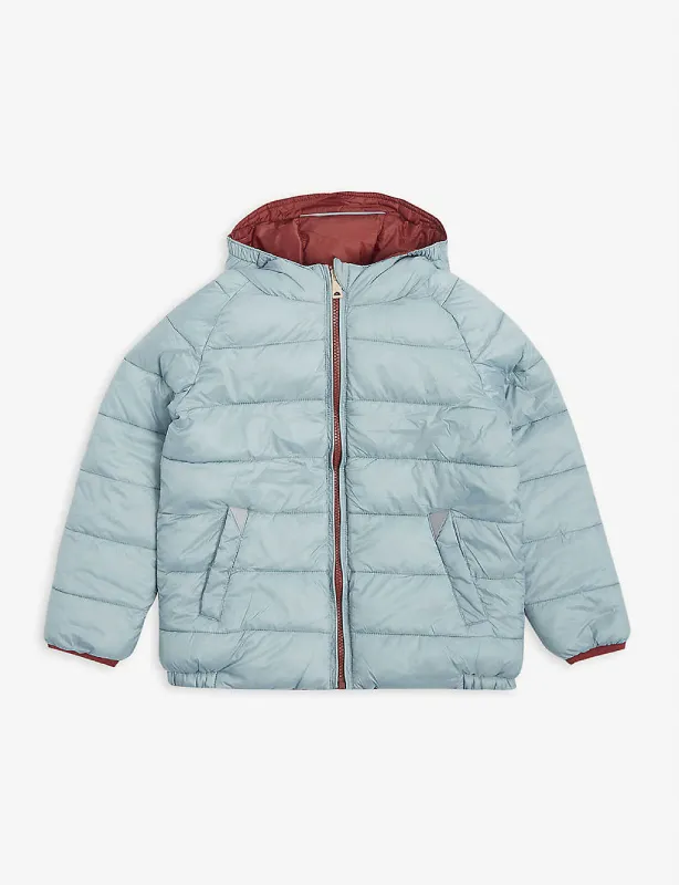 Kids Quilted Shell Puffer Light Blue Jacket - The Puffer Jackets