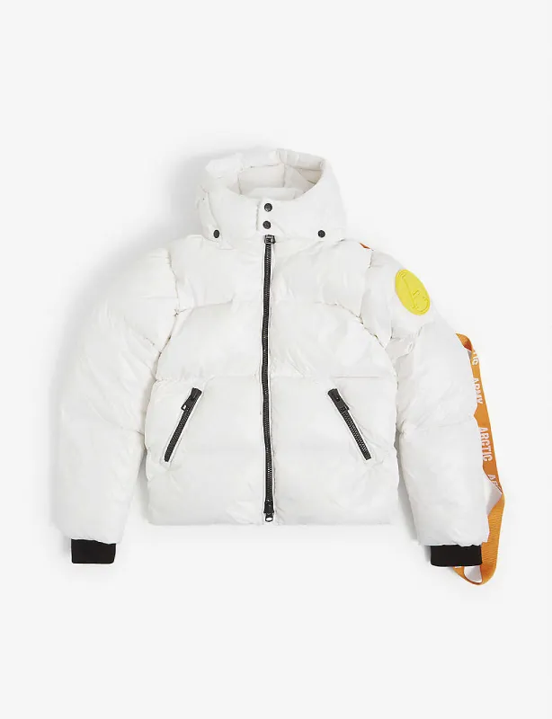 Kids Quilted White Shell Puffer Jacket - The Puffer Jackets