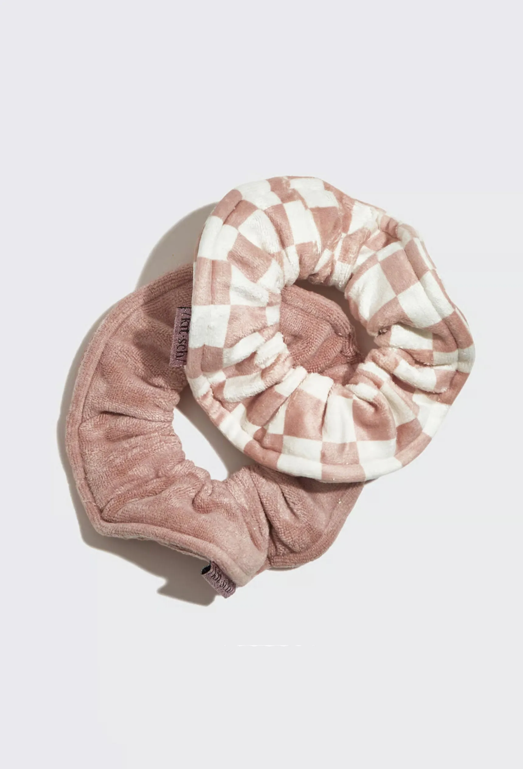 Kitsch Microfiber Towel Scrunchies in Checker