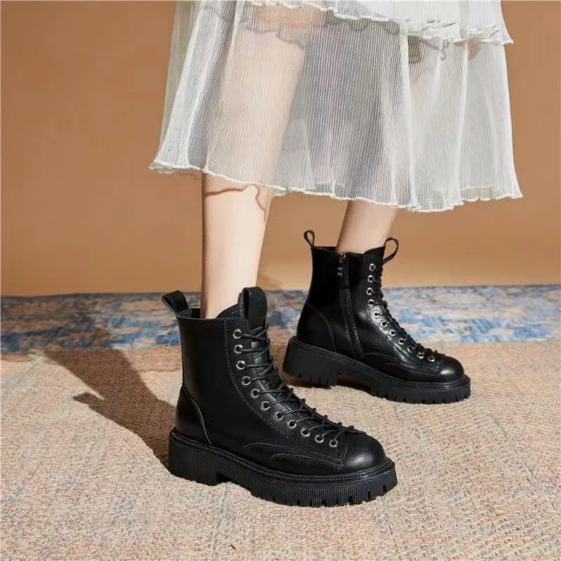 Lace-up Ankle Boots