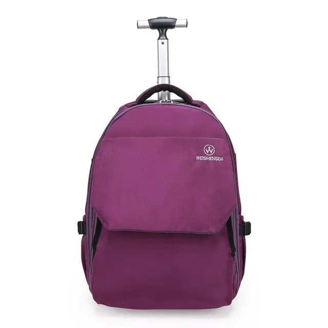 Large Capacity Travel Trolley Backpack Luggage Wheeled Carry-On Bags High Quality Waterproof