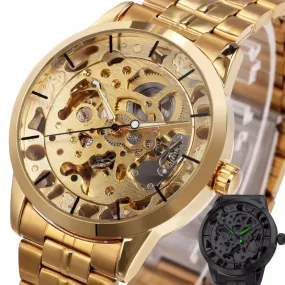 Luxury Skeleton Retro Men's Automatic Mechanical Wristwatches