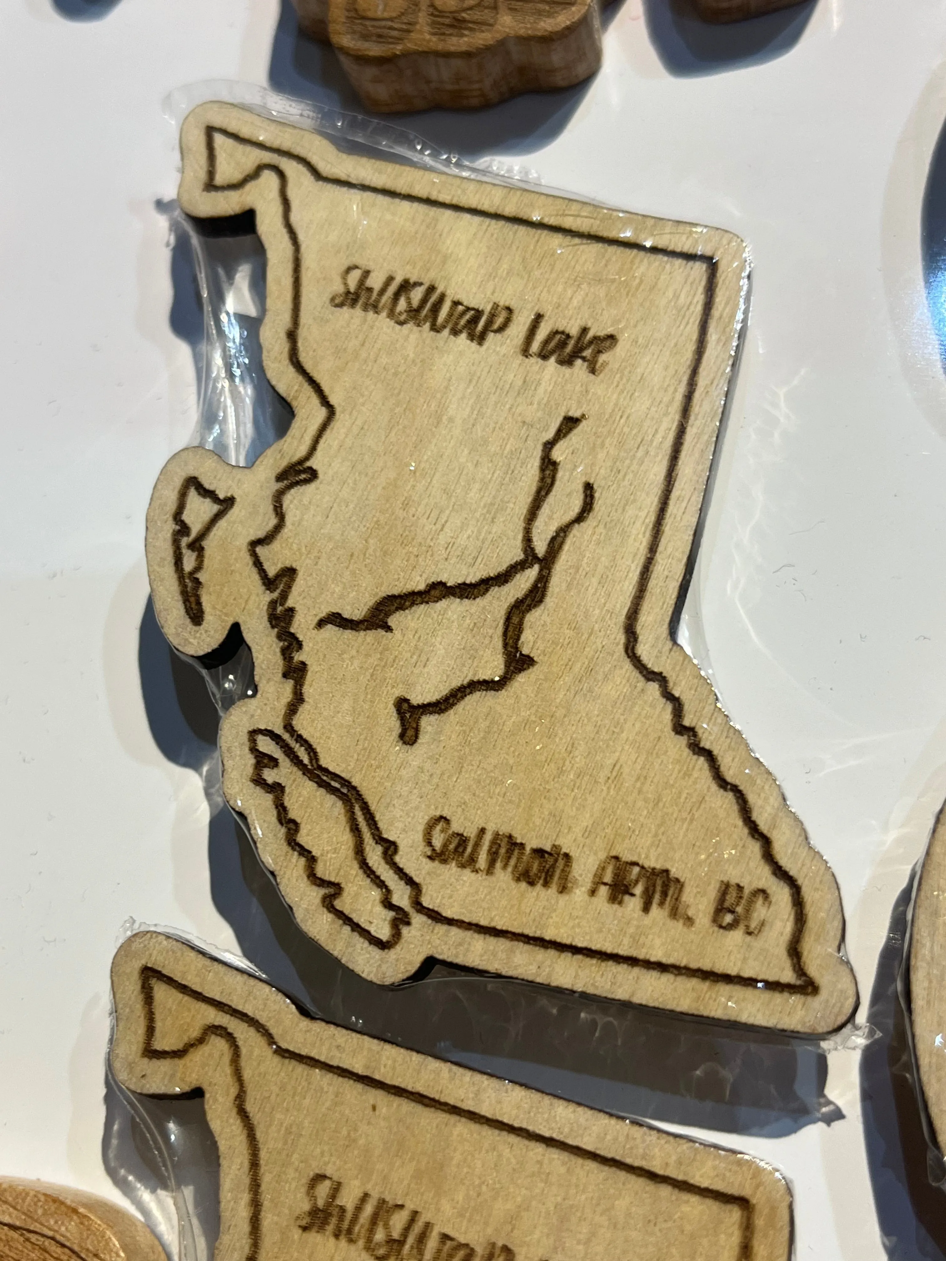 Magnet Wooden Salmon Arm or Shuswap ea