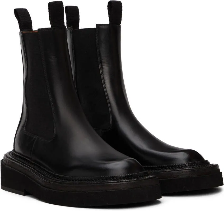 Marsèll Black Pollicione Chelsea Boots