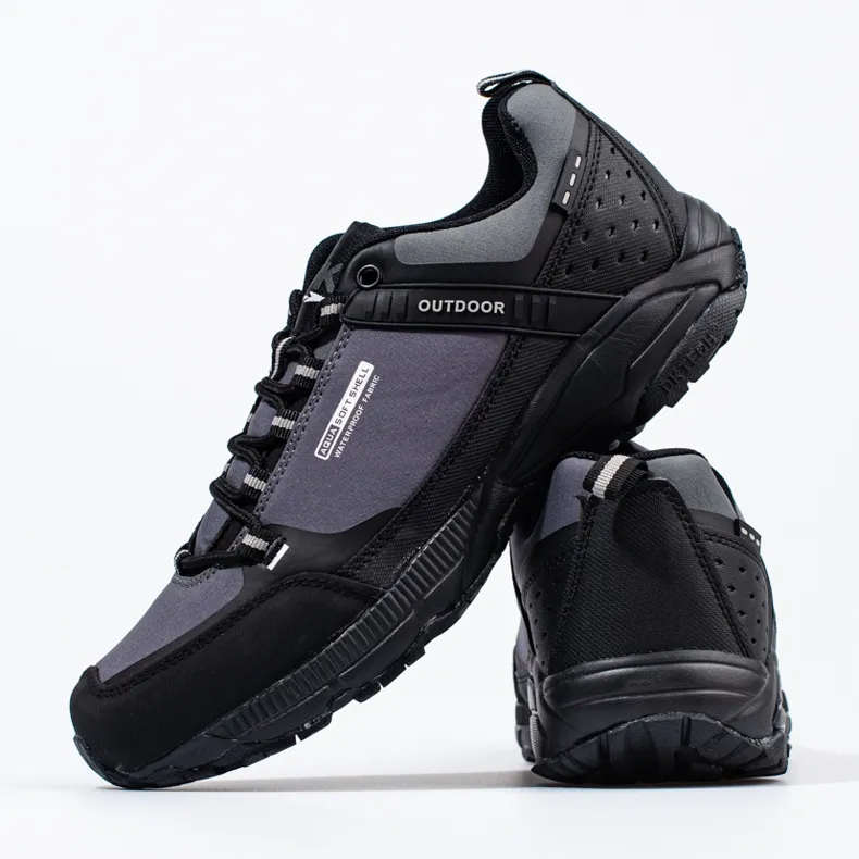 Men's Trekking Shoes DK black grey