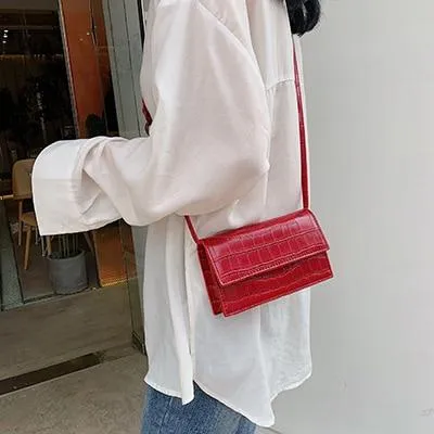 Mini Stone Pattern Crossbody Bags For Women 2020 Pu Leather Purses and Handbags New Designer Ladies Shoulder Messenger Bag