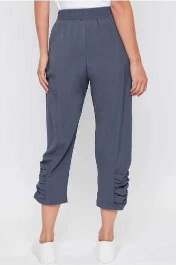 Misty Ruched Capri in Graphite