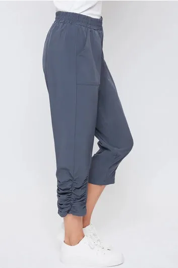 Misty Ruched Capri in Graphite