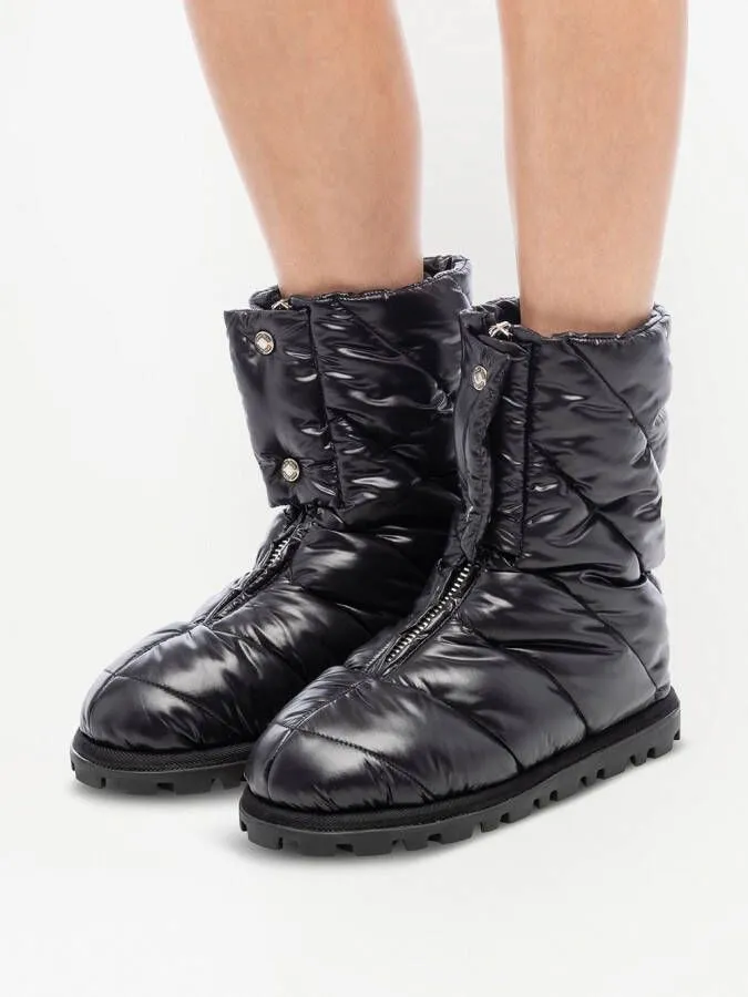 Miu panelled ankle boots Black