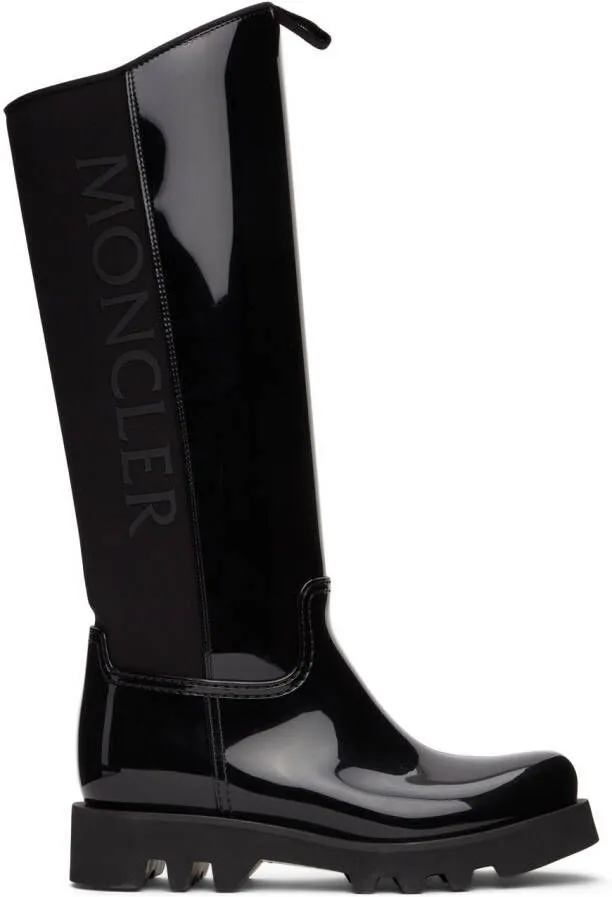 Moncler Black Gilla Rain Boots