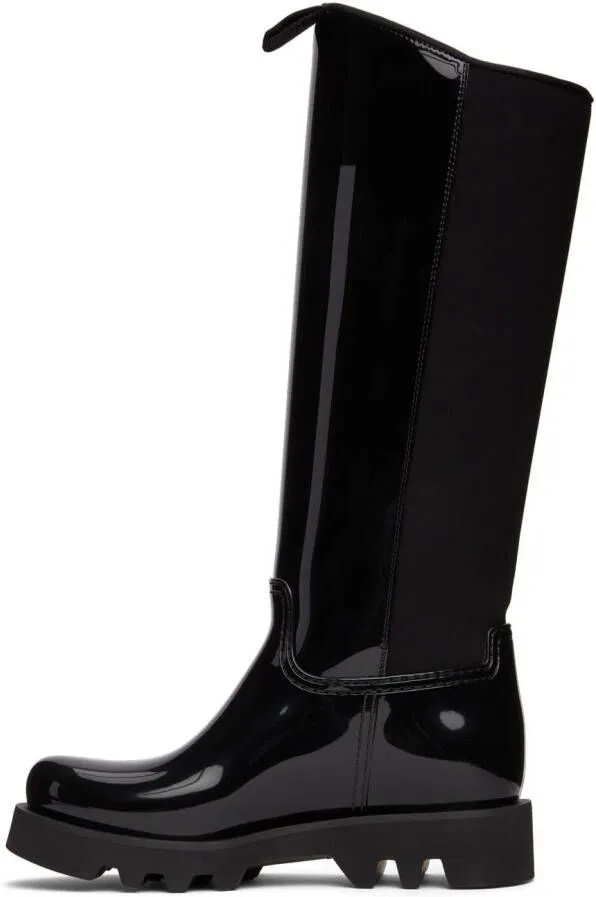 Moncler Black Gilla Rain Boots