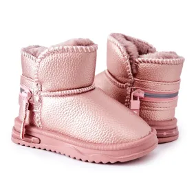 PA1 Children's Snow Boots Pink Frosty