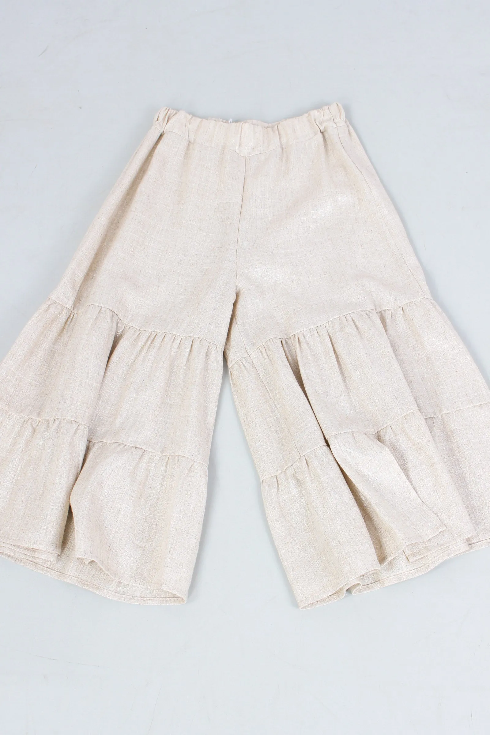 Pantalone Balze Lino Beige
